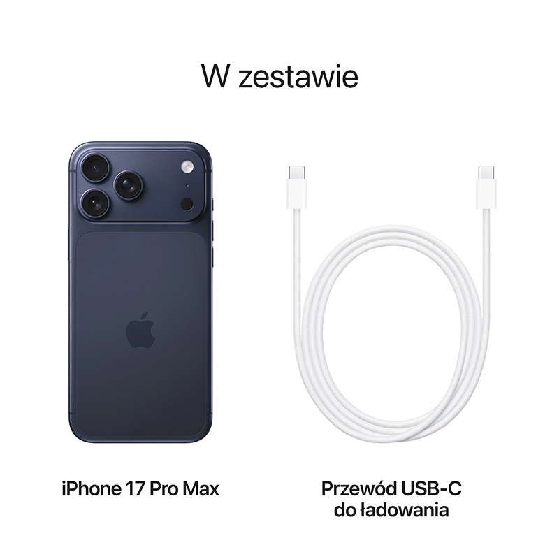 Apple iPhone 17 Pro Max 256GB Głębinowy Błękit Zestaw-Apple-iPhone-17-Pro-Max-256GB-Glebinowy-blekit---Deep-Blue