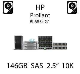 146GB 2.5" dedykowany dysk serwerowy SAS do serwera HP ProLiant BL685c G1, HDD Enterprise 10k - 507125-B21 (REF)