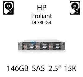 146GB 2.5" dedykowany dysk serwerowy SAS do serwera HP ProLiant DL380 G4, HDD Enterprise 15k - 504334-001