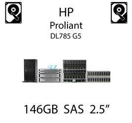146GB 2.5" dedykowany dysk serwerowy SAS do serwera HP ProLiant DL785 G5, HDD Enterprise , 300MB/s - 432320-001 (REF)