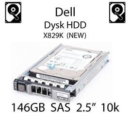 146GB 2.5" dysk serwerowy Dell, SAS, HDD Enterprise 10k - X829K