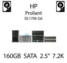 160GB 2.5" dedykowany dysk serwerowy SATA do serwera HP ProLiant DL170h G6, HDD Enterprise 7.2k, 3GB/s - 530888-B21