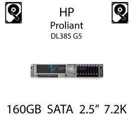 160GB 2.5" dedykowany dysk serwerowy SATA do serwera HP ProLiant DL385 G5, HDD Enterprise 7.2k, 3GB/s - 530888-B21
