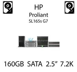 160GB 2.5" dedykowany dysk serwerowy SATA do serwera HP ProLiant SL165s G7, HDD Enterprise 7.2k, 3GB/s - 574893-B21