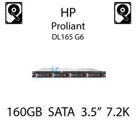 160GB 3.5" dedykowany dysk do serwera HP ProLiant DL165 G6, HDD Enterprise 7.2k, 3GB/s - 458947-B21