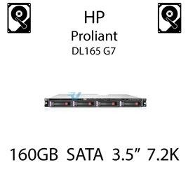 160GB 3.5" dedykowany dysk do serwera HP ProLiant DL165 G7, HDD Enterprise 7.2k, 3GB/s - 458947-B21