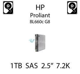 1TB 2.5" dedykowany dysk serwerowy SAS do serwera HP ProLiant BL660c G8, HDD Enterprise 7.2k, 6Gbps - 652749-B21 (REF)
