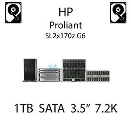 1TB 3.5" dedykowany dysk serwerowy SATA do serwera HP ProLiant SL2x170z G6, HDD Enterprise 7.2k - 574025-B21