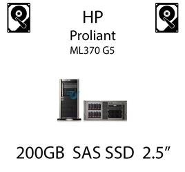 200GB 2.5" dedykowany dysk serwerowy SAS do serwera HP ProLiant ML370 G5, SSD Enterprise  - 632502-B21