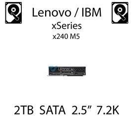 2TB 2.5" dedykowany dysk serwerowy SATA do serwera Lenovo / IBM xSeries x240 M5, HDD Enterprise 7.2k, 600MB/s - 00NA526 (REF)