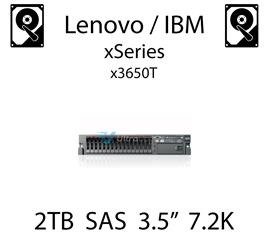 2TB 3.5" dedykowany dysk serwerowy SAS do serwera Lenovo / IBM System x3650T, HDD Enterprise 7.2k, 600MB/s - 90Y8572
