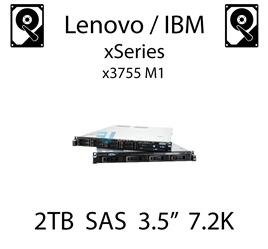 2TB 3.5" dedykowany dysk serwerowy SAS do serwera Lenovo / IBM System x3755 M1, HDD Enterprise 7.2k, 600MB/s - 90Y8572