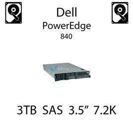3TB 3.5" dedykowany dysk serwerowy SAS do serwera Dell PowerEdge 840, HDD Enterprise 7.2k, 6Gbps - 698PM (REF)