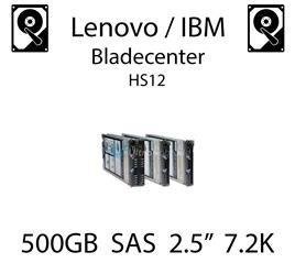 500GB 2.5" dedykowany dysk serwerowy SAS do serwera Lenovo / IBM Bladecenter HS12, HDD Enterprise 7.2k, 750MB/s - 42D0707 (REF)