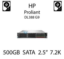 500GB 2.5" dedykowany dysk serwerowy SATA do serwera HP ProLiant DL388 G9, HDD Enterprise 7.2k, 6Gbps - 656107-001