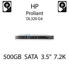 500GB 3.5" dedykowany dysk serwerowy SATA do serwera HP ProLiant DL320 G4, HDD Enterprise 7.2k, 300MB/s - 458928-B21 (REF)