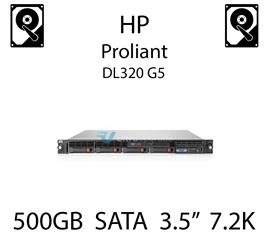 500GB 3.5" dedykowany dysk serwerowy SATA do serwera HP ProLiant DL320 G5, HDD Enterprise 7.2k, 300MB/s - 458928-B21