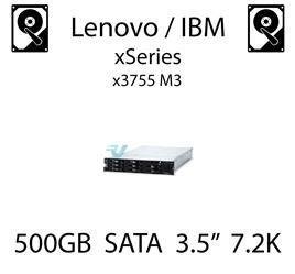 500GB 3.5" dedykowany dysk serwerowy SATA do serwera Lenovo / IBM System x3755 M3, HDD Enterprise 7.2k, 300MB/s - 39M4514 (REF)