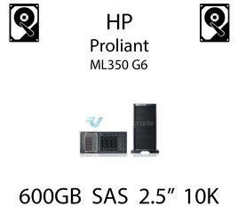 600GB 2.5" dedykowany dysk serwerowy SAS do serwera HP ProLiant ML350 G6, HDD Enterprise 10k - 581311-001