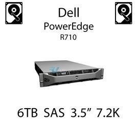6TB 3.5" dedykowany dysk serwerowy SAS do serwera Dell PowerEdge R710, HDD Enterprise 7.2k, 6Gbps - NWCCG (REF)