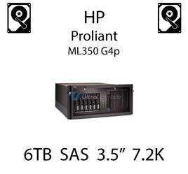 6TB 3.5" dedykowany dysk serwerowy SAS do serwera HP ProLiant ML350 G4p, HDD Enterprise 7.2k, 6Gbps - 782995-001