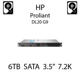 6TB 3.5" dedykowany dysk serwerowy SATA do serwera HP ProLiant DL20 G9, HDD Enterprise 7.2k, 6Gbps - 765255-B21