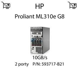 Karta sieciowa  10GB/s dedykowana do serwera HP Proliant ML310e G8 - 593717-B21