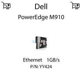 Karta sieciowa Ethernet 1GB/s dedykowana do serwera Dell PowerEdge M910 - YY424