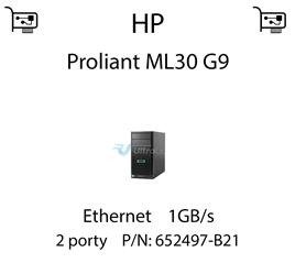 Karta sieciowa Ethernet 1GB/s dedykowana do serwera HP Proliant ML30 G9 - 652497-B21