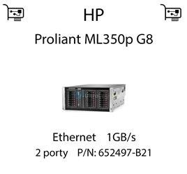 Karta sieciowa Ethernet 1GB/s dedykowana do serwera HP Proliant ML350p G8 - 652497-B21