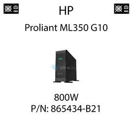 Oryginalny zasilacz HP o mocy 800W dedykowany do serwera HP ProLiant ML350 G10 - PN: 865434-B21