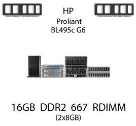 Pamięć RAM 16GB (2x8GB) DDR2 dedykowana do serwera HP ProLiant BL495c G6, RDIMM, 667MHz, 1.8V, 2Rx4