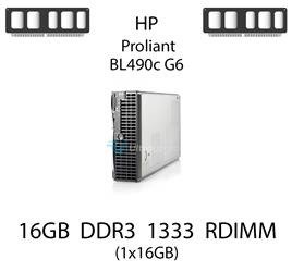 Pamięć RAM 16GB DDR3 dedykowana do serwera HP ProLiant BL490c G6, RDIMM, 1333MHz, 1.5V