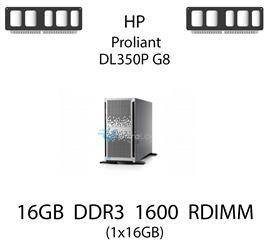 Pamięć RAM 16GB DDR3 dedykowana do serwera HP ProLiant DL350P G8, RDIMM, 1600MHz, 1.35V