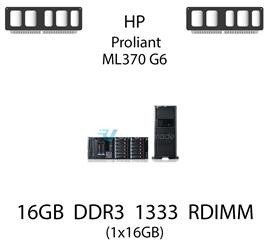 Pamięć RAM 16GB DDR3 dedykowana do serwera HP ProLiant ML370 G6, RDIMM, 1333MHz, 1.35V, 2Rx4 - 627808-B21