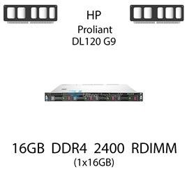 Pamięć RAM 16GB DDR4 dedykowana do serwera HP ProLiant DL120 G9, RDIMM, 2400MHz, 1.2V, 2Rx4 - 809081-081
