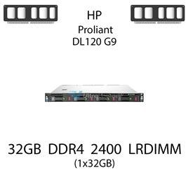 Pamięć RAM 32GB DDR4 dedykowana do serwera HP ProLiant DL120 G9, LRDIMM, 2400MHz, 1.2V, 2Rx4 - 805353-B21