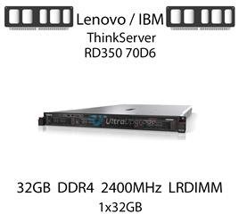 Pamięć RAM 32GB DDR4 dedykowana do serwera Lenovo / IBM ThinkServer RD350 70D6, LRDIMM, 2400MHz, 1.2V, 2Rx4