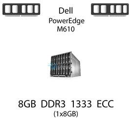 Pamięć RAM 8GB DDR3 dedykowana do serwera Dell PowerEdge M610, ECC UDIMM, 1333MHz