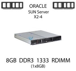 Pamięć RAM 8GB DDR3 dedykowana do serwera ORACLE SUN Server X2-4, RDIMM, 1333MHz, 1.35V, 2Rx4 - X4911A