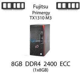 Pamięć RAM 8GB DDR4 dedykowana do serwera Fujitsu Primergy TX1310 M3, ECC UDIMM, 2400MHz, 1.2V, 1Rx8